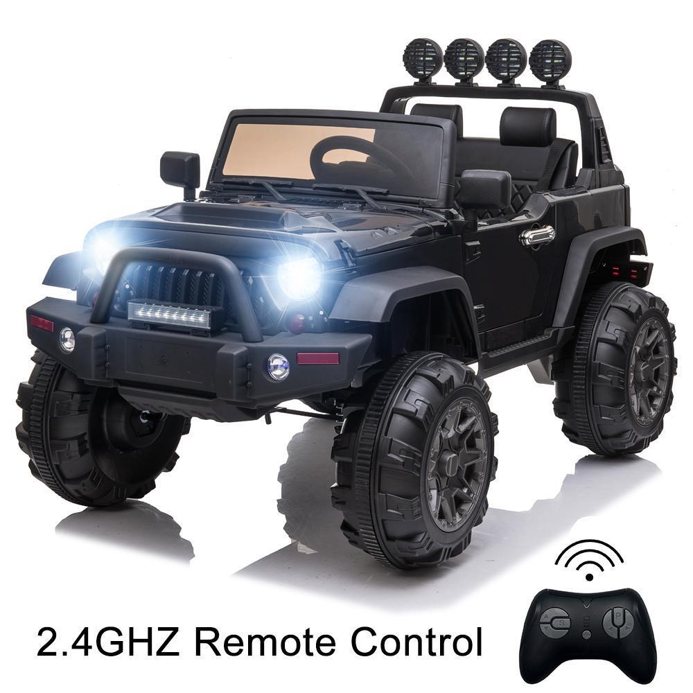 Enyopro™ Black 12v Battery Powered Ride On Car Truck