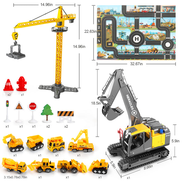 Construction Truck Toys Big Excavator Toy
