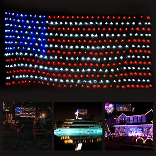 Buy 2 Free Shipping - American Flag Lights with 420 LEDs