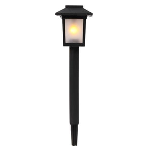 6pcs Waterproof Solar Torch Light Outdoor Decorative Lighting with Flickering Dancing Flames Auto On/Off