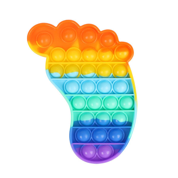 Rainbow Pop Silicone Fidget Toys Decompression Toys