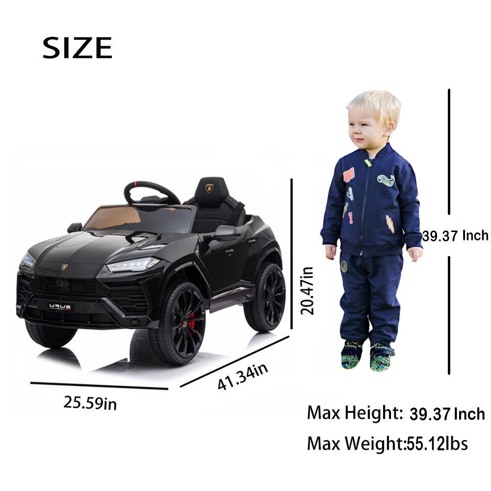 Enyopro™ Kids Black Lamborghini Ride On Toys Car With Remote