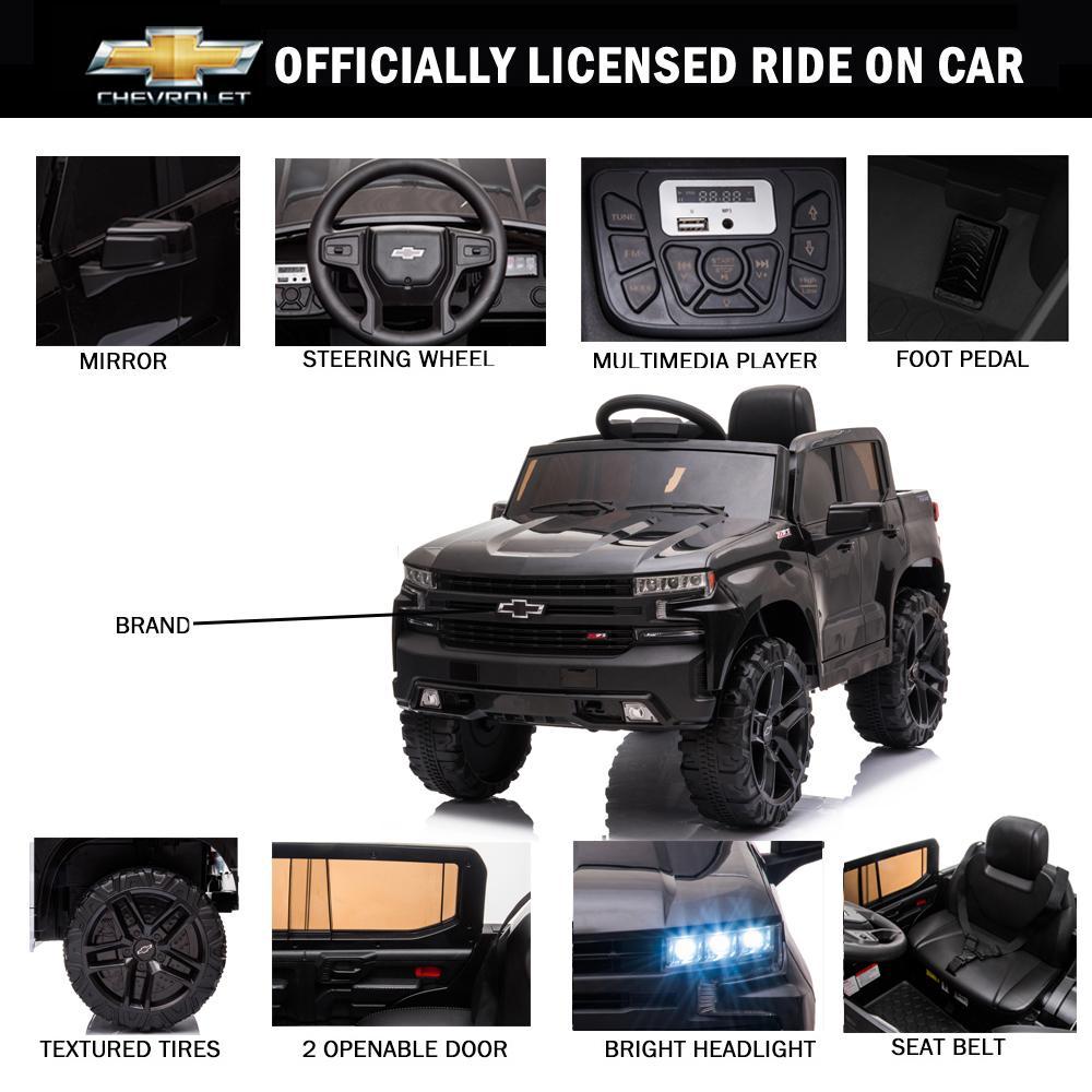 Enyopro™ Official Licensed Black Chevrolet Kids Cars
