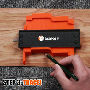 Saker Contour Gauge Profile Tool -Precisely Copy Irregular Shape Duplicator