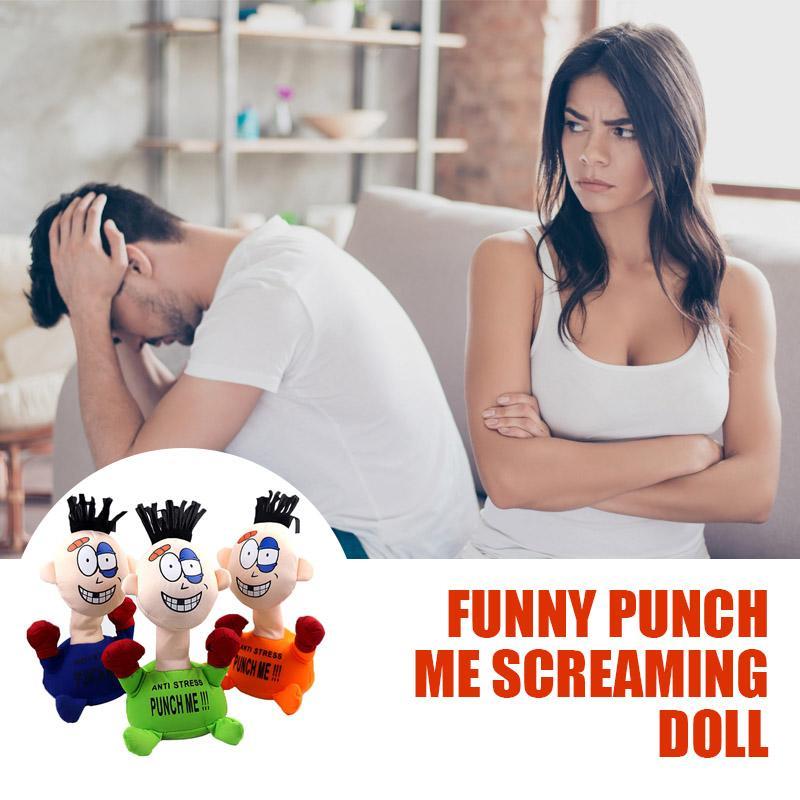 Buy 2 Free Shipping - Funny Punch Me Screaming Doll