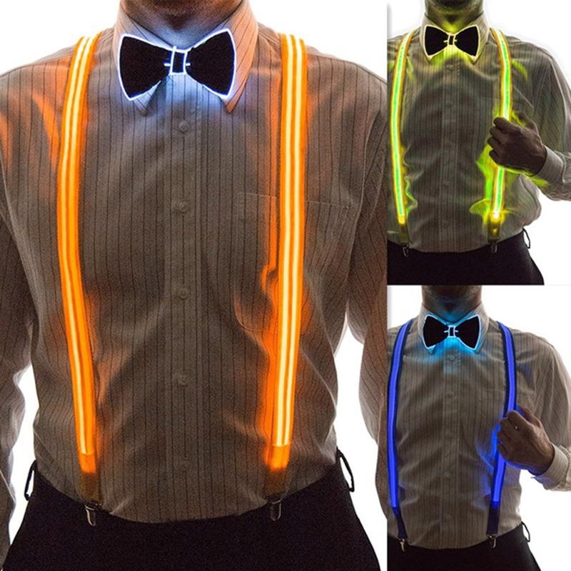 🔥35% OFF TODAY🔥 LED Suspenders Bow Tie