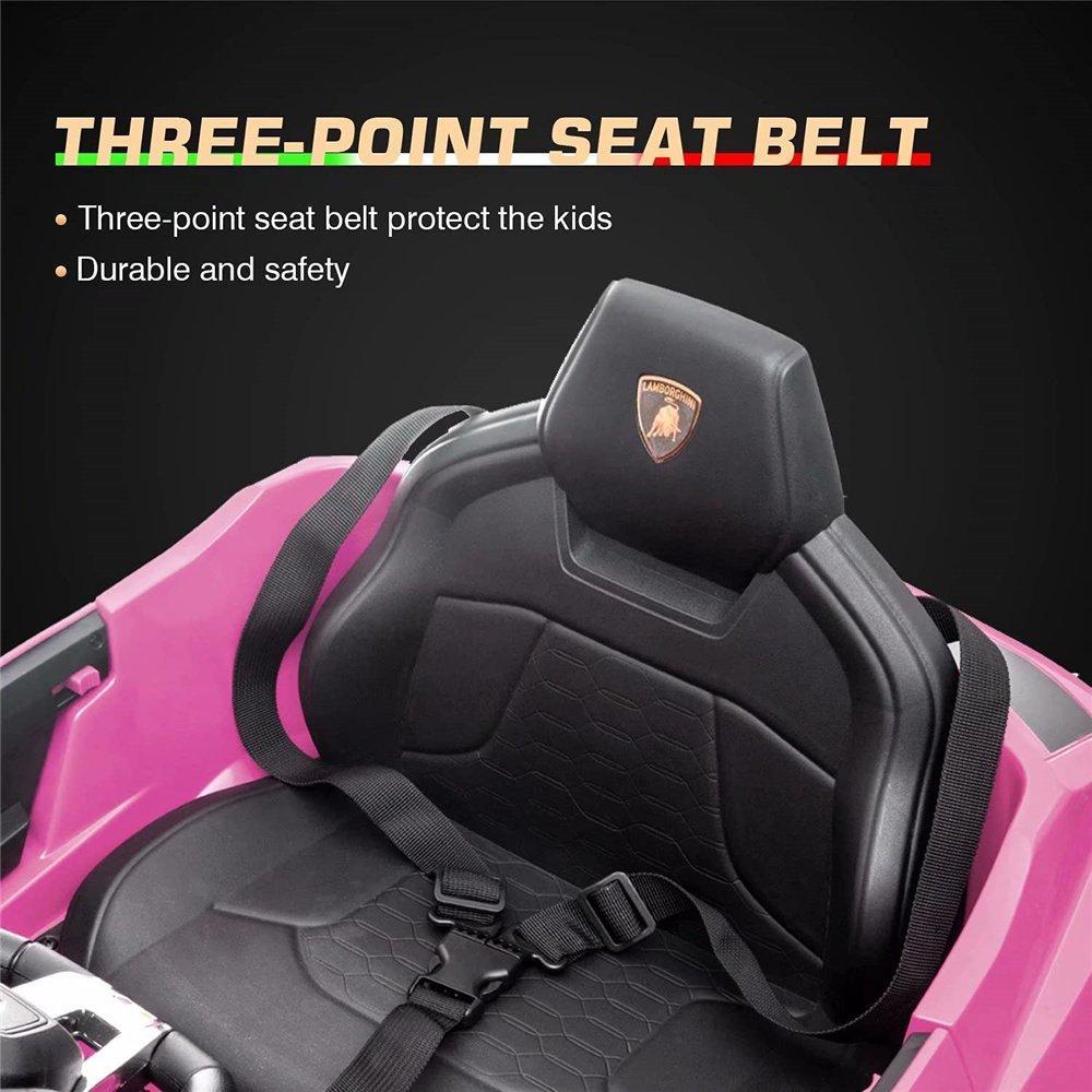 Enyopro™ Kids Pink Lamborghini Ride On Toys Car With Remote