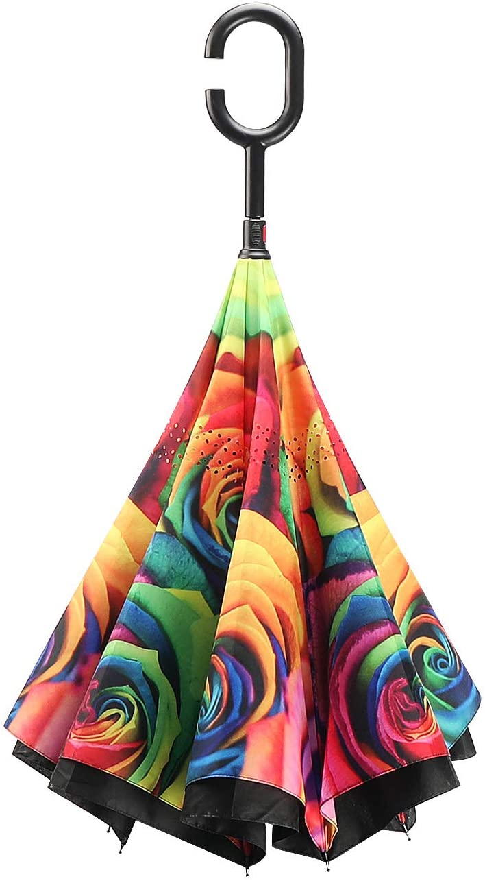 🎉Mother's Day Sale- 50% OFF🎉Windproof Double Layer Folding Inverted Umbrella
