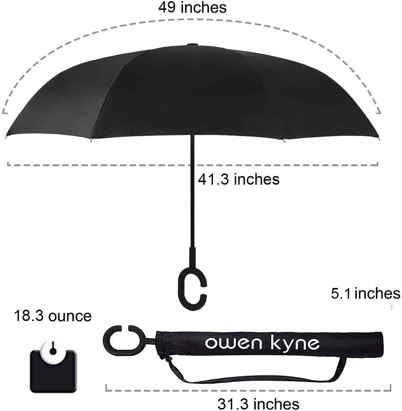 🎉Mother's Day Sale- 50% OFF🎉Windproof Double Layer Folding Inverted Umbrella