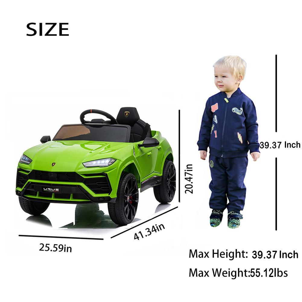 Enyopro™ Kids Green Lamborghini Ride On Toys Car With Remote