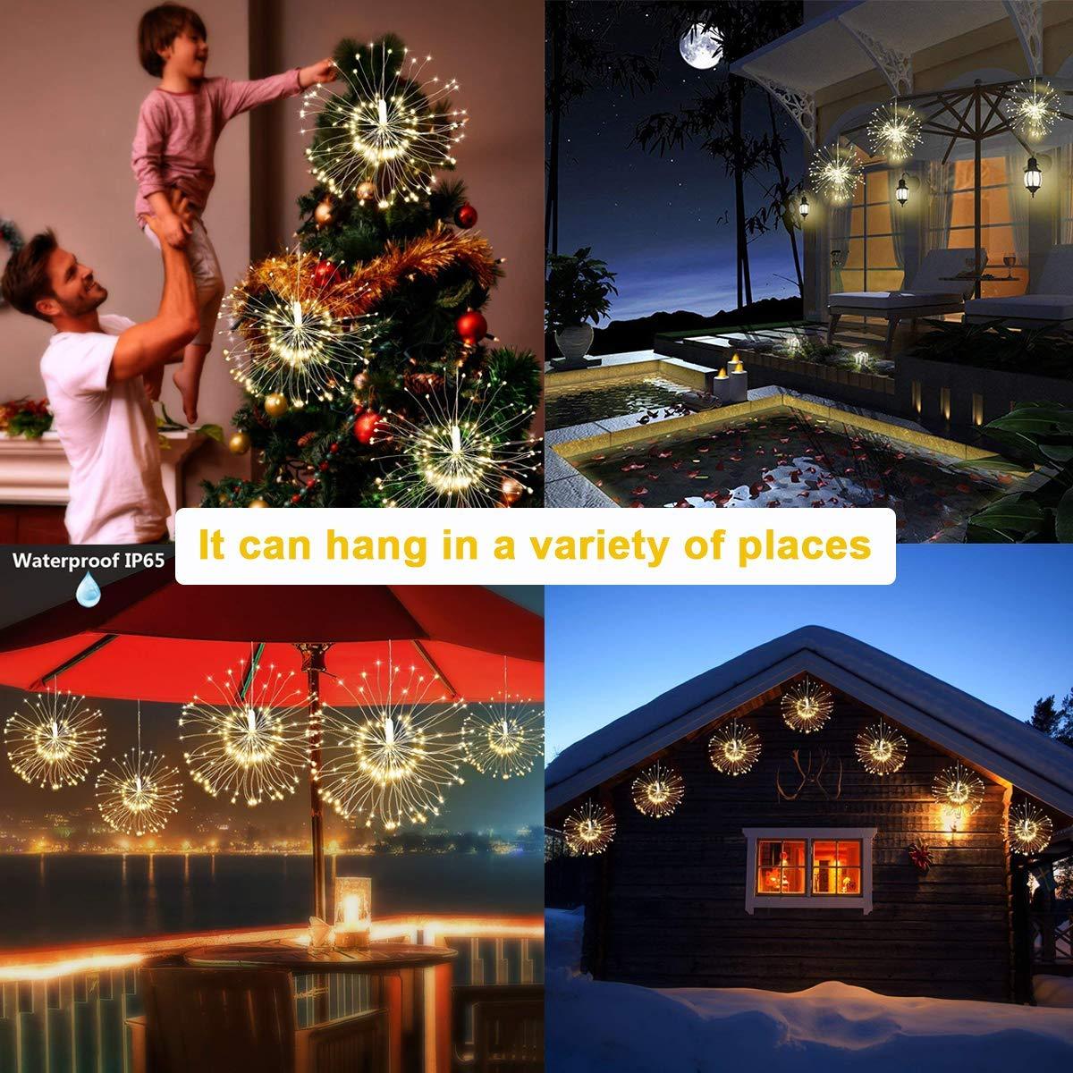 Seizeen™Led Christmas String Fairy Lights, Bouquet Shape Hanging Fairy Lights with Remote, Q6