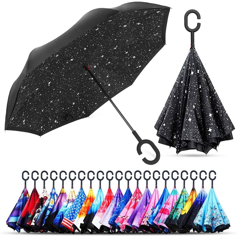 🎉Mother's Day Sale- 50% OFF🎉Windproof Double Layer Folding Inverted Umbrella