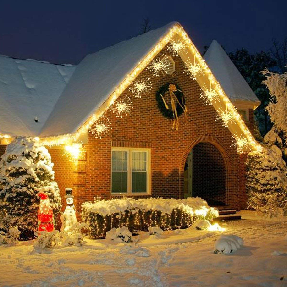 Seizeen™Led Christmas String Fairy Lights, Bouquet Shape Hanging Fairy Lights with Remote, Q6