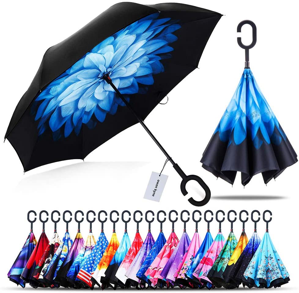 🎉Mother's Day Sale- 50% OFF🎉Windproof Double Layer Folding Inverted Umbrella