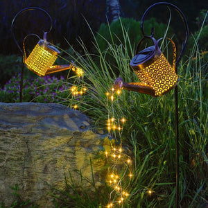 Outdoor Solar Waterfall Lights garden decoration