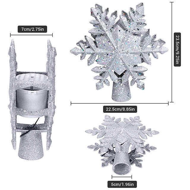 Christmas Star Decorate LED Snowflake Pentagram Projection Light