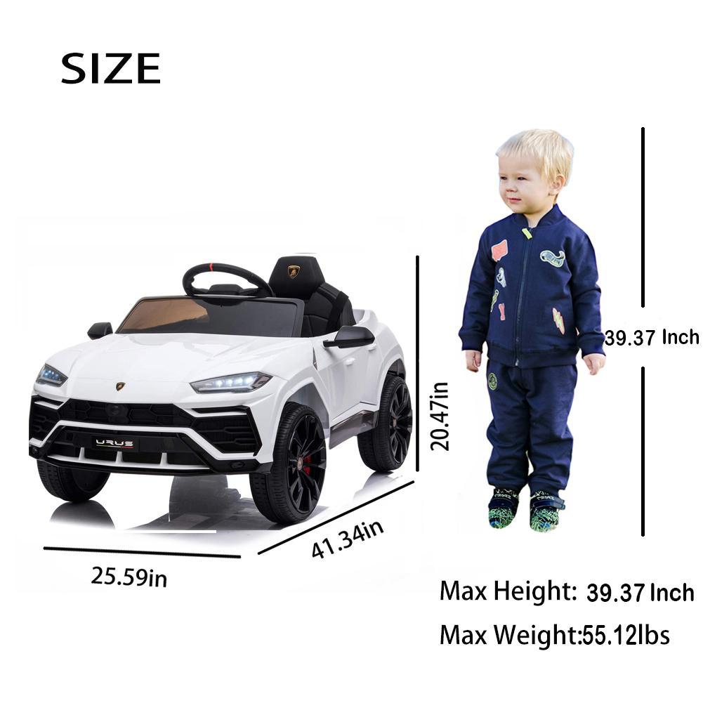 Enyopro™ Kids White Lamborghini Ride On Toys Car With Remote