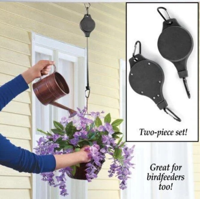 🎉Spring Cleaning Big Sale 50% Off 🎉Plant Pulley Set For Garden Baskets Pots, Birds Feeder