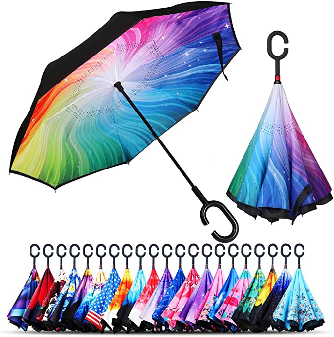 🎉Mother's Day Sale- 50% OFF🎉Windproof Double Layer Folding Inverted Umbrella