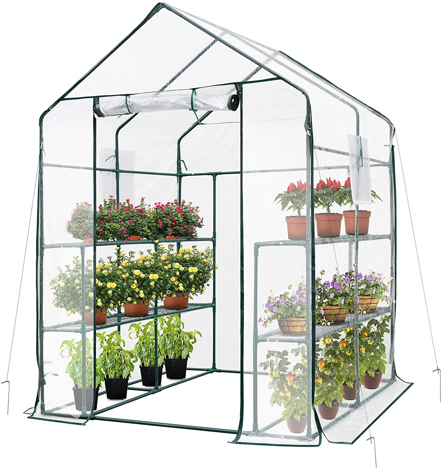 🎉Spring Cleaning Big Sale 50% Off 🎉Plant Garden Hot House 2 Tiers 8 Shelves