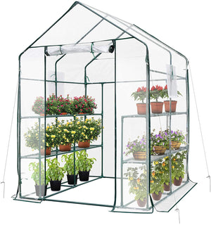 🎉Spring Cleaning Big Sale 50% Off 🎉Plant Garden Hot House 2 Tiers 8 Shelves