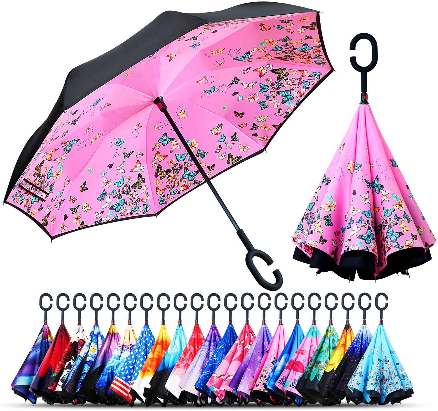🎉Mother's Day Sale- 50% OFF🎉Windproof Double Layer Folding Inverted Umbrella