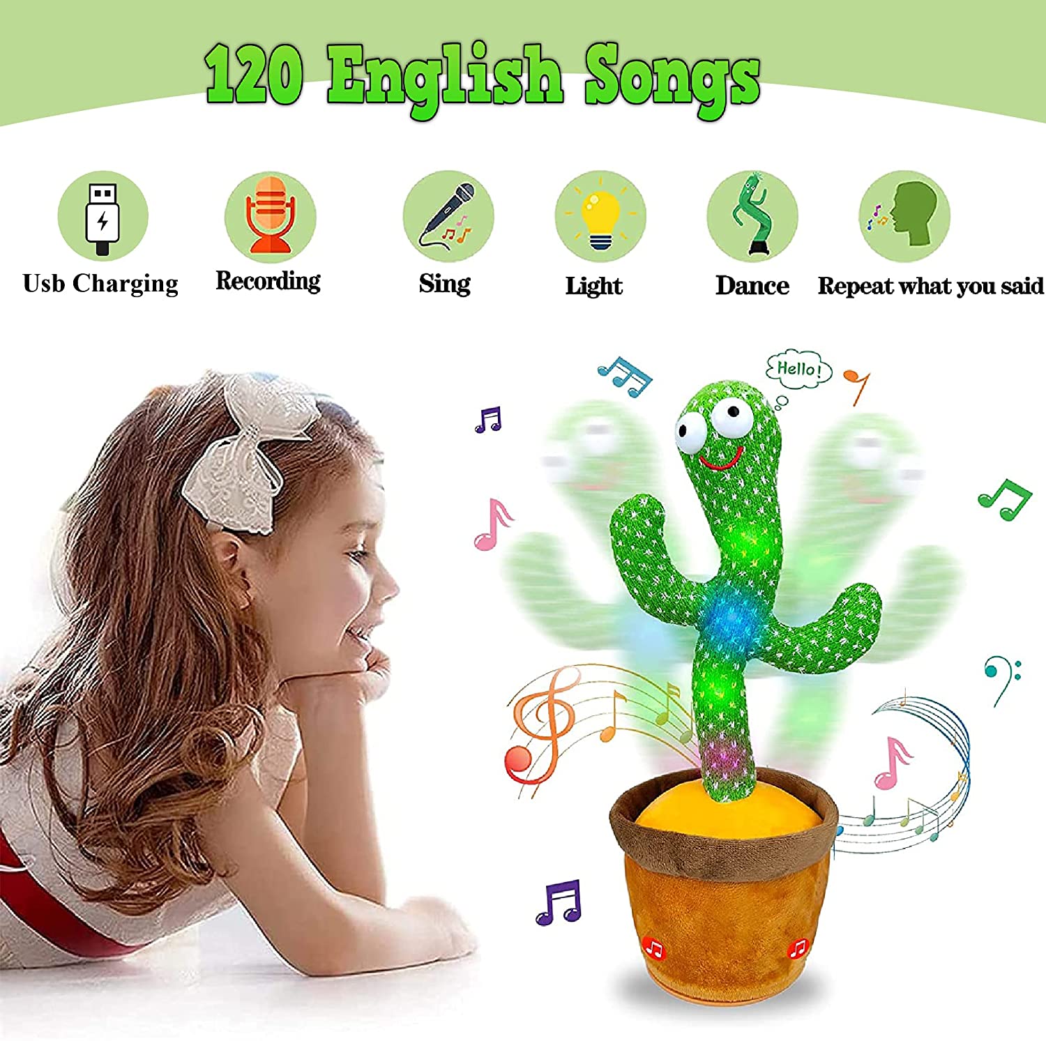 Buy 3 Get 1 Free - Dancing Cactus Toy