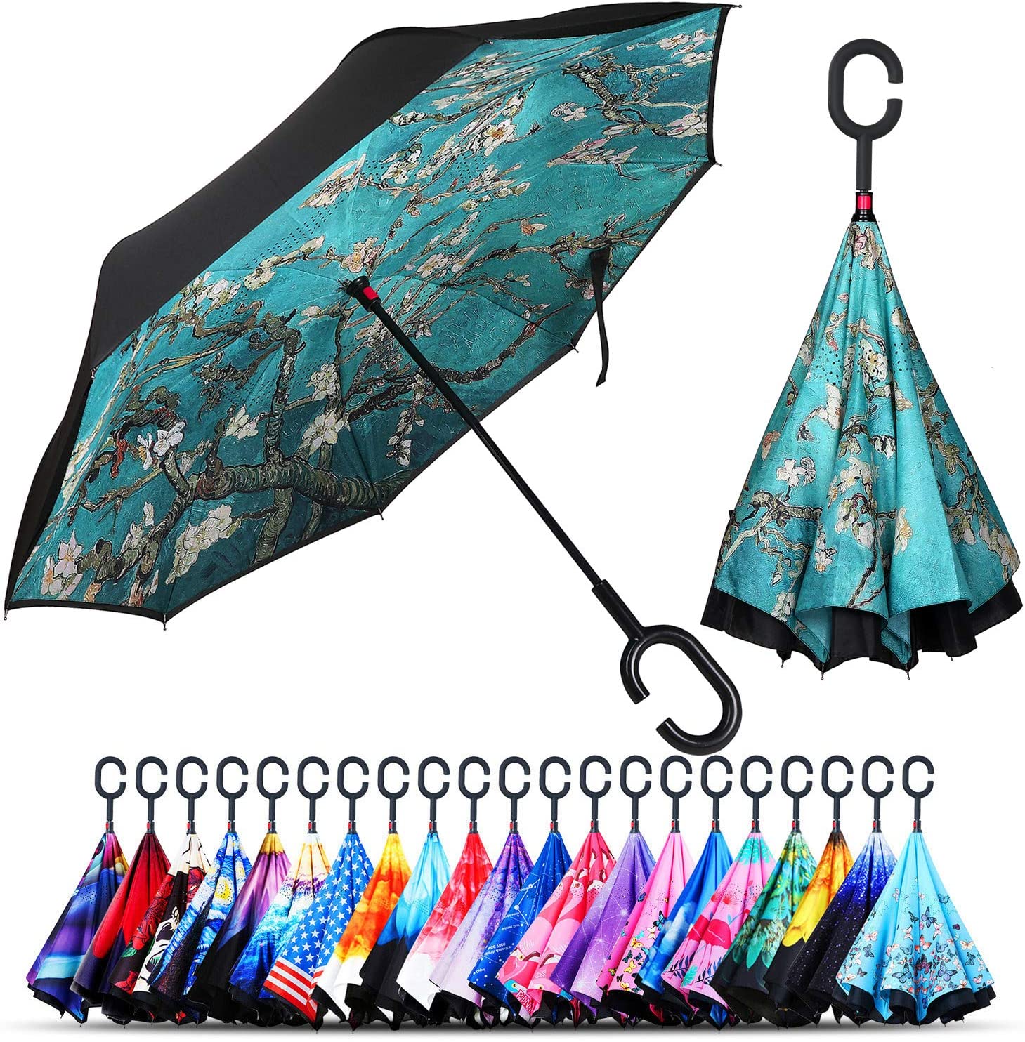 🎉Mother's Day Sale- 50% OFF🎉Windproof Double Layer Folding Inverted Umbrella