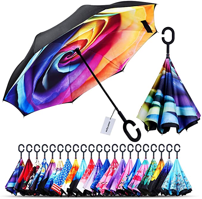 🎉Mother's Day Sale- 50% OFF🎉Windproof Double Layer Folding Inverted Umbrella