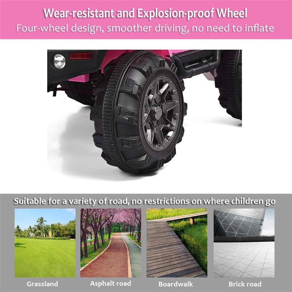 Enyopro™ Black Electric Vehicles Ride on Truck W/Light