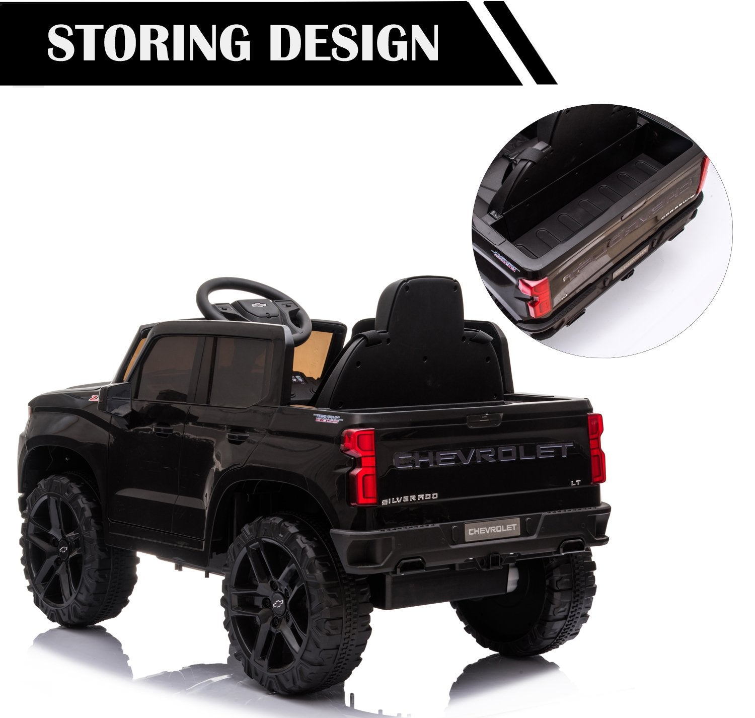 Enyopro™ Official Licensed Black Chevrolet Kids Cars