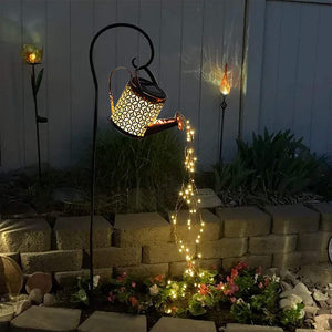 Outdoor Solar Waterfall Lights garden decoration