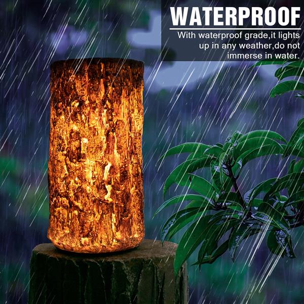 Outdoor Landscape Lamp Waterproof Solar LED Stump Light