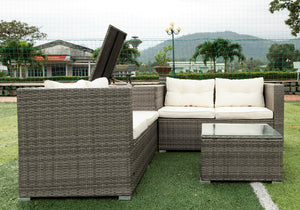 4 Pieces Rattan Wicker Patio Furniture