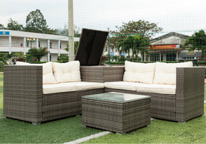 4 Pieces Rattan Wicker Patio Furniture