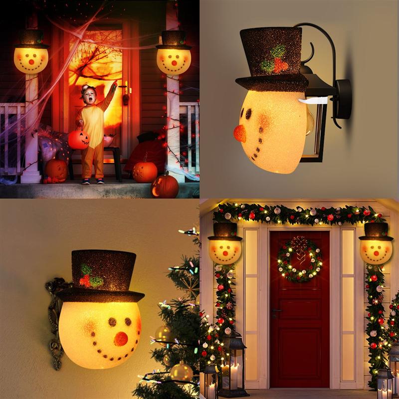 Christmas Snowman Porch Light Covers(🎄Only $9.90 for the second one&Free Shipping‼)