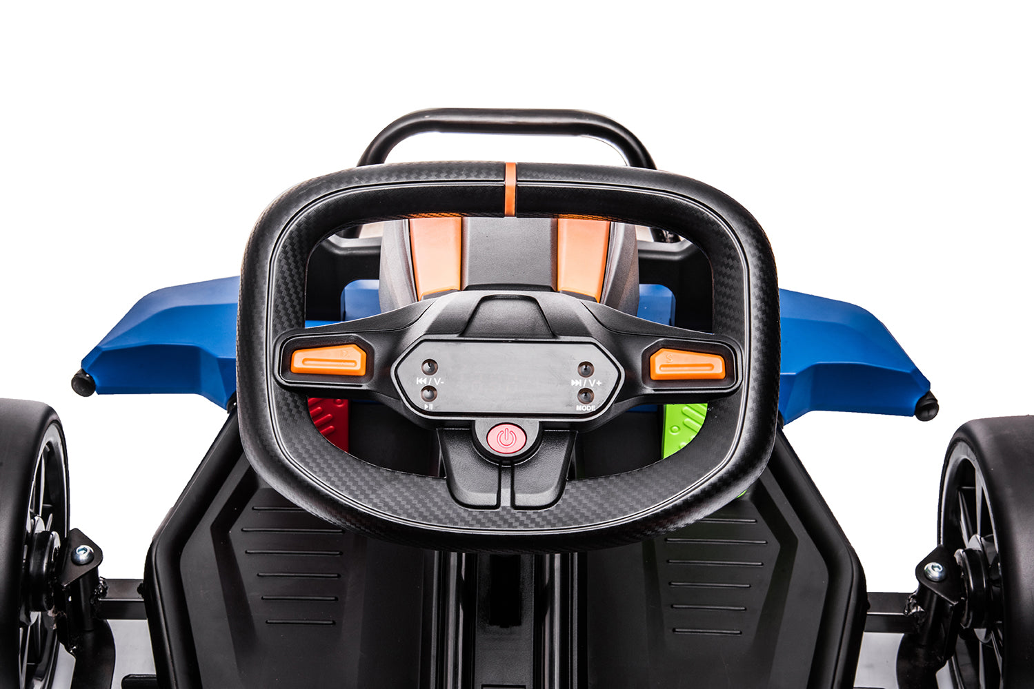 Enyopro™ Mclaren Brand Authorization - on Go Kart 4 Wheeler For Kids - Orange Blue - ASTM F963 Certified