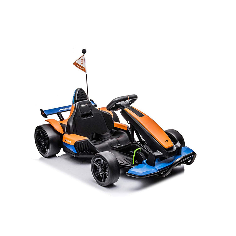 Enyopro™ Mclaren Brand Authorization - on Go Kart 4 Wheeler For Kids - Orange Blue - ASTM F963 Certified