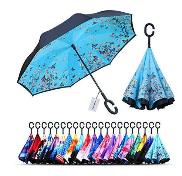🎉Mother's Day Sale- 50% OFF🎉Windproof Double Layer Folding Inverted Umbrella