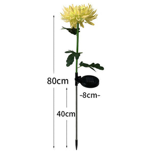 Father's Day Pre-promotion - 30" Chrysanthemum Solar Garden Stake LED