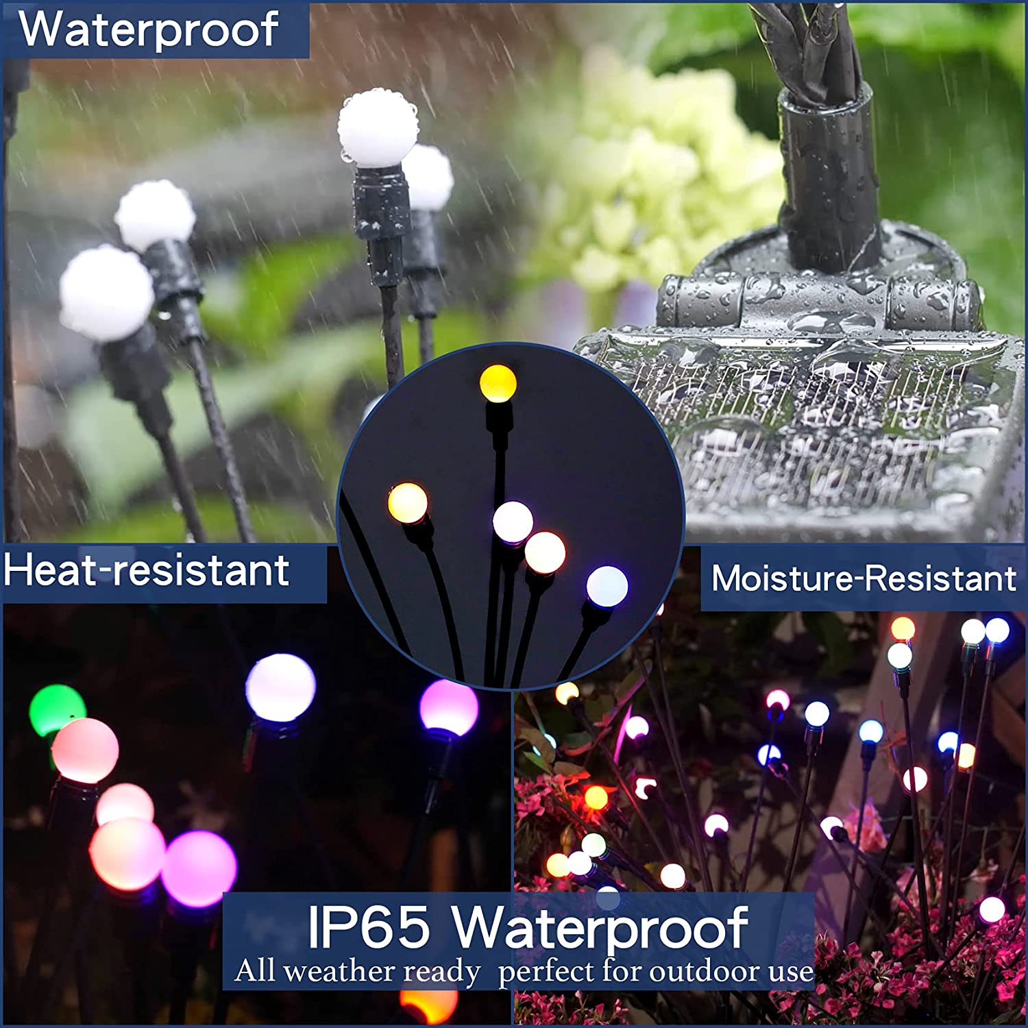 Solar Garden Lights Starburst Swaying Light