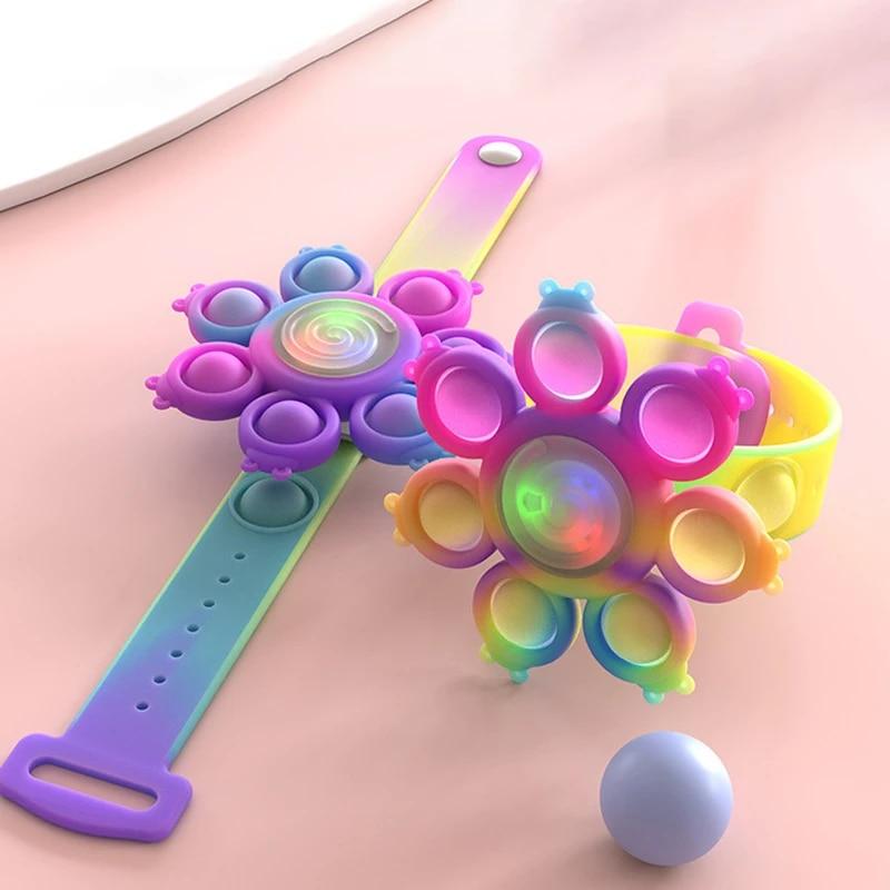 Buy 3 Free Shipping - LED Spinning Pop It Bracelet