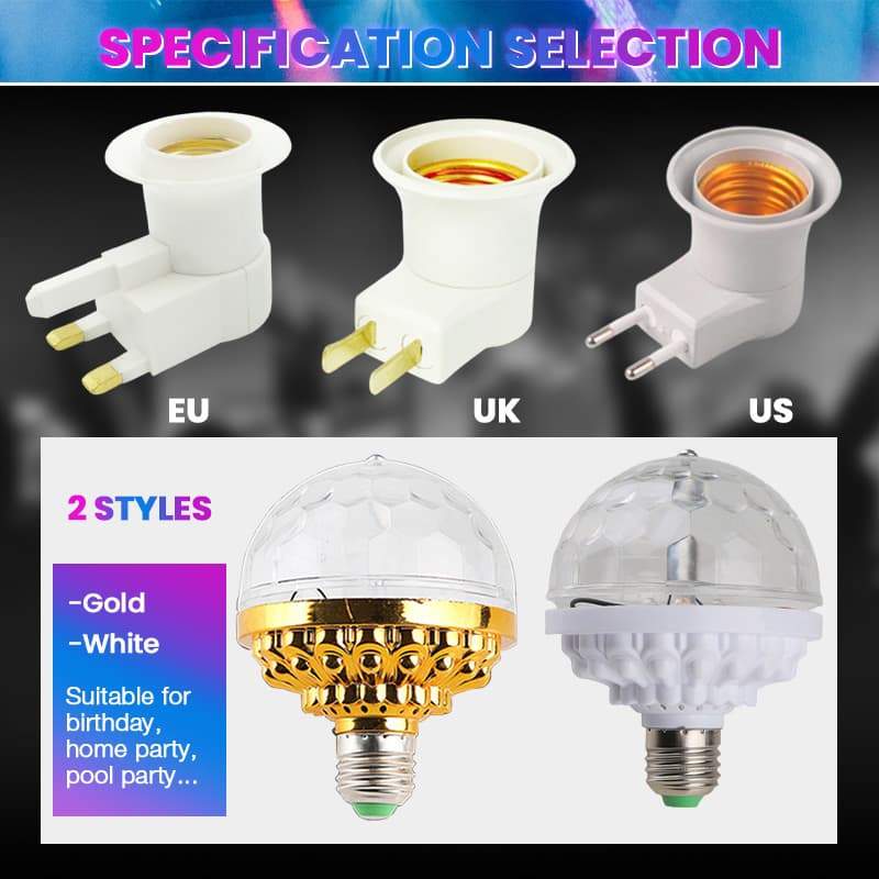 LED Crystal Magic Ball - molnyonon White light