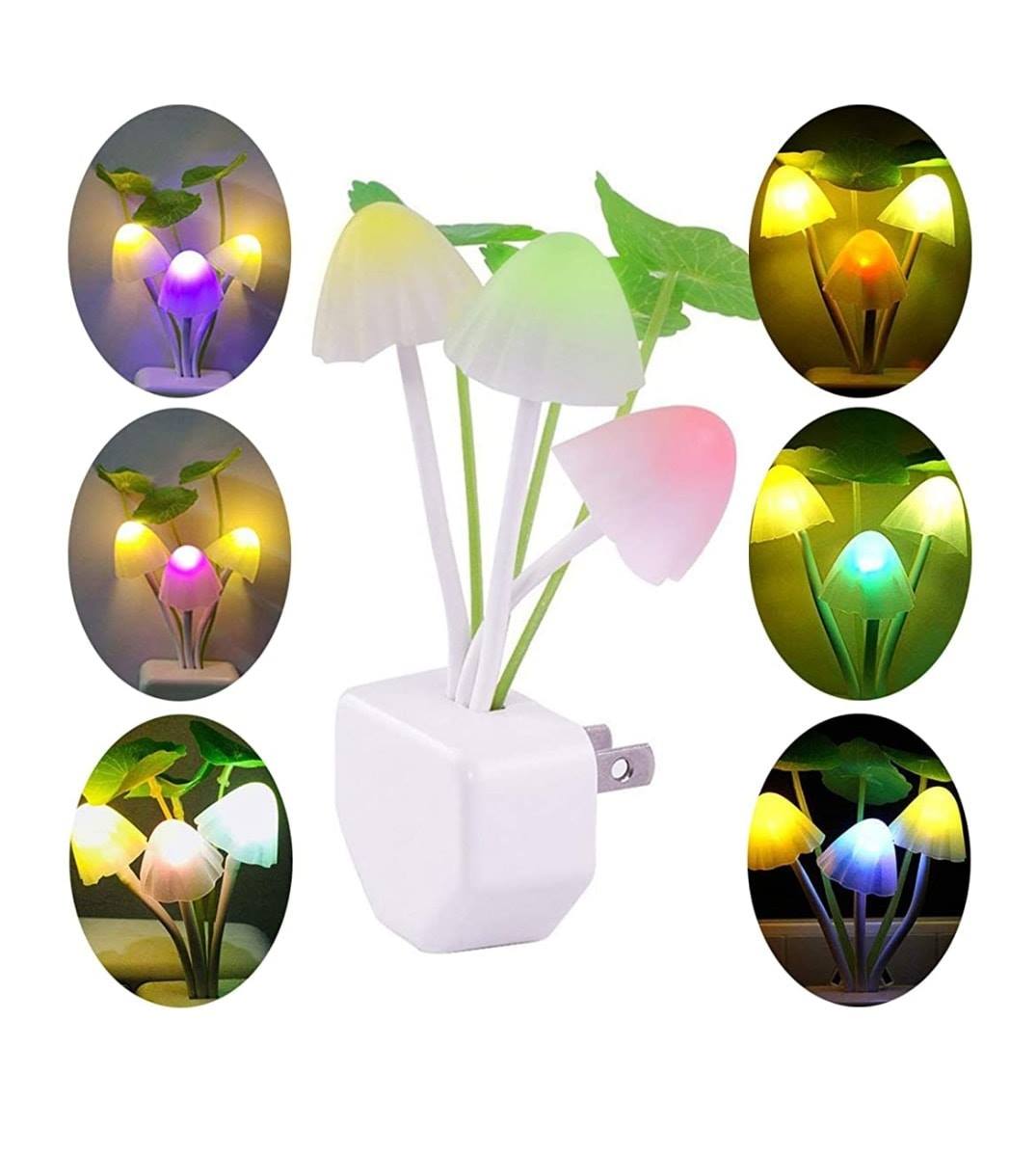PACK OF 2 LED - LED Mushroom Night Light