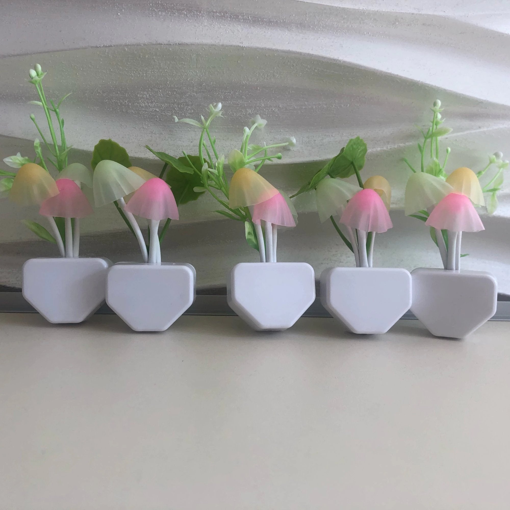 PACK OF 2 LED - LED Mushroom Night Light