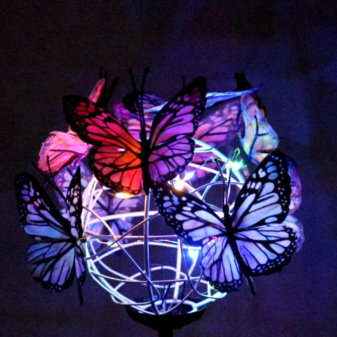 🎉Mother's Day Sale - 50% off🎉🦋Solar Butterfly Stake Lights 2pcs