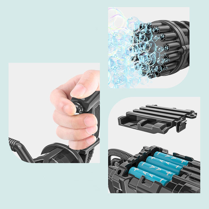 Buy 2 Free Shipping - 18-hole Gatling Bubble Machine