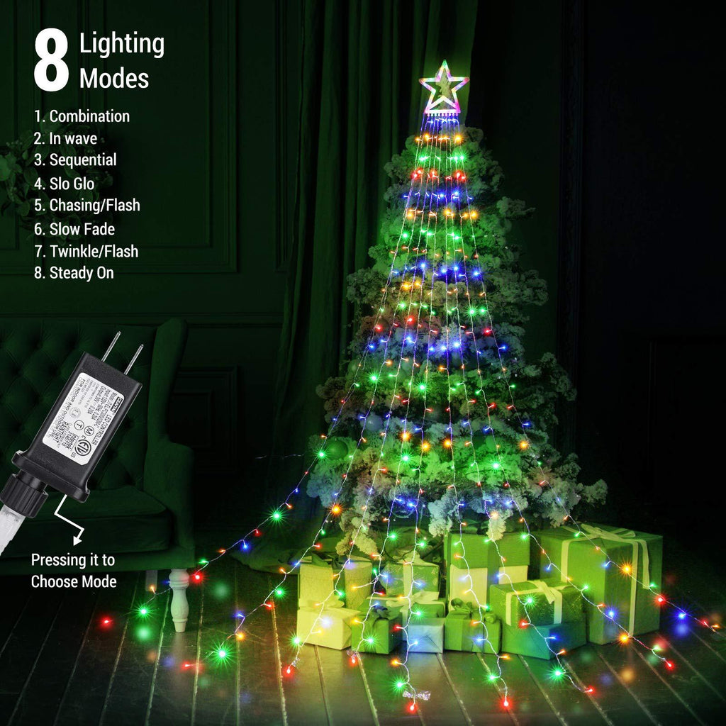 Buy 2 Free Shipping - 16FT Christmas Decorations Outdoor Star Tree Lights