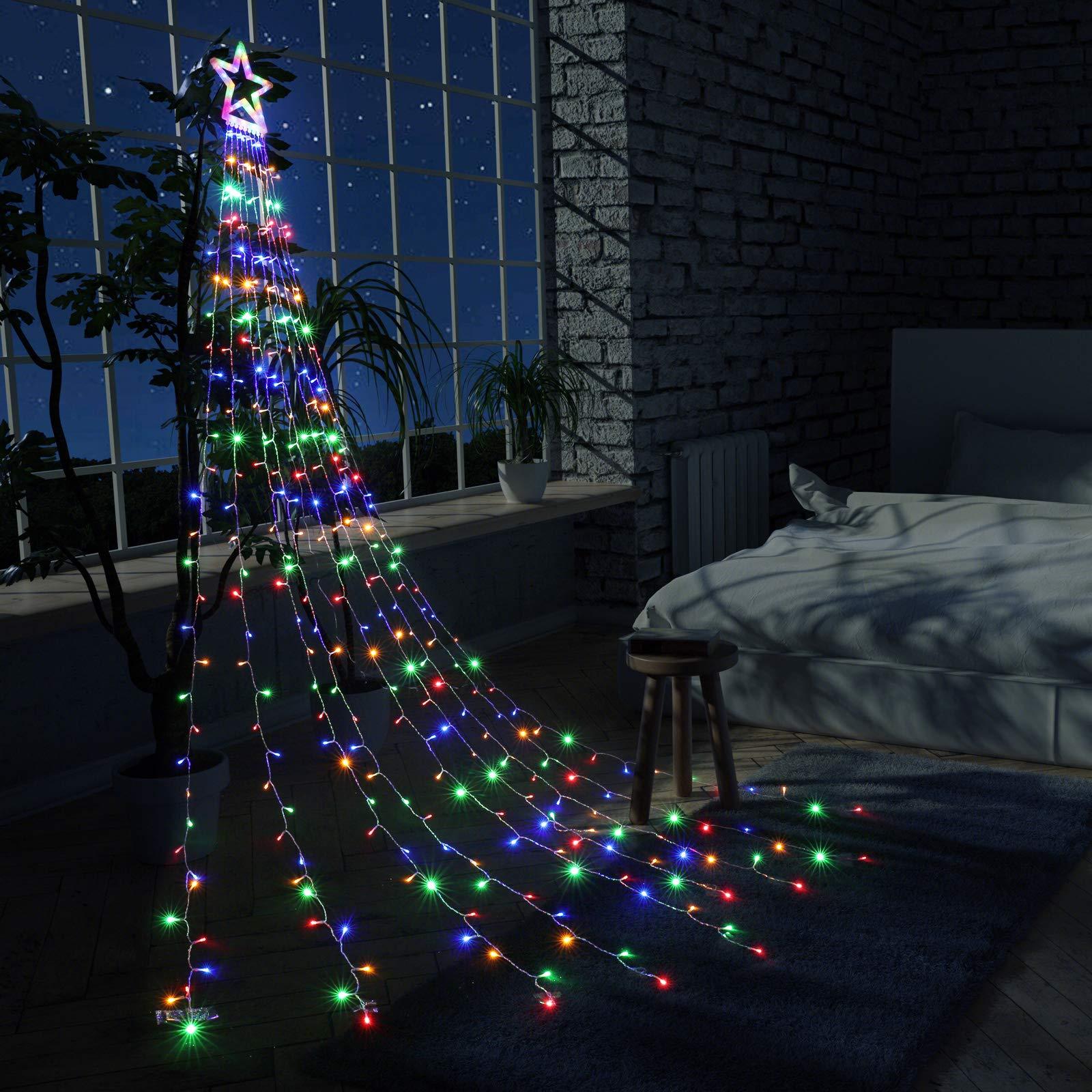 Buy 2 Free Shipping - 16FT Christmas Decorations Outdoor Star Tree Lights