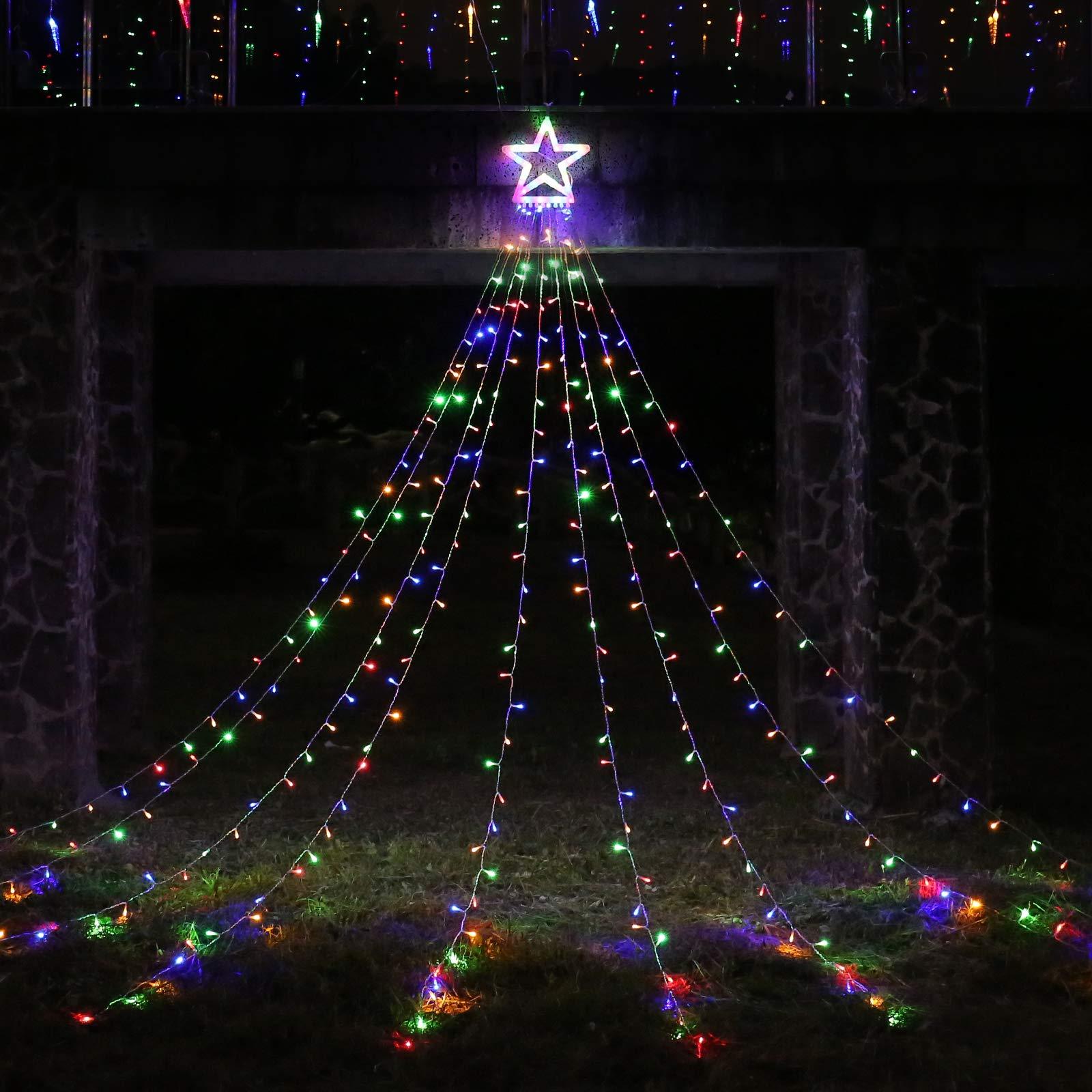 Buy 2 Free Shipping - 16FT Christmas Decorations Outdoor Star Tree Lights